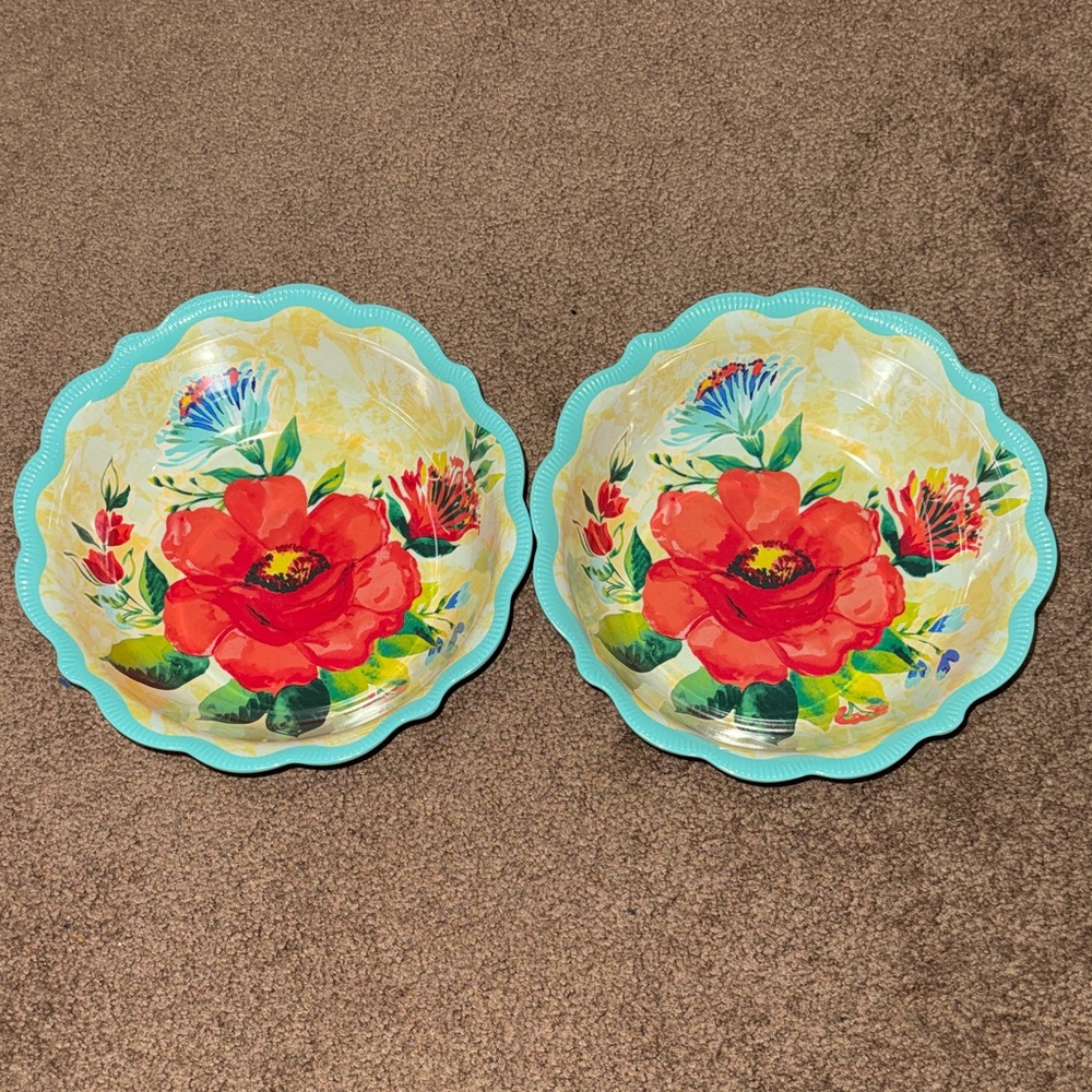 The Pioneer Woman Floral Bowls - set of 2
